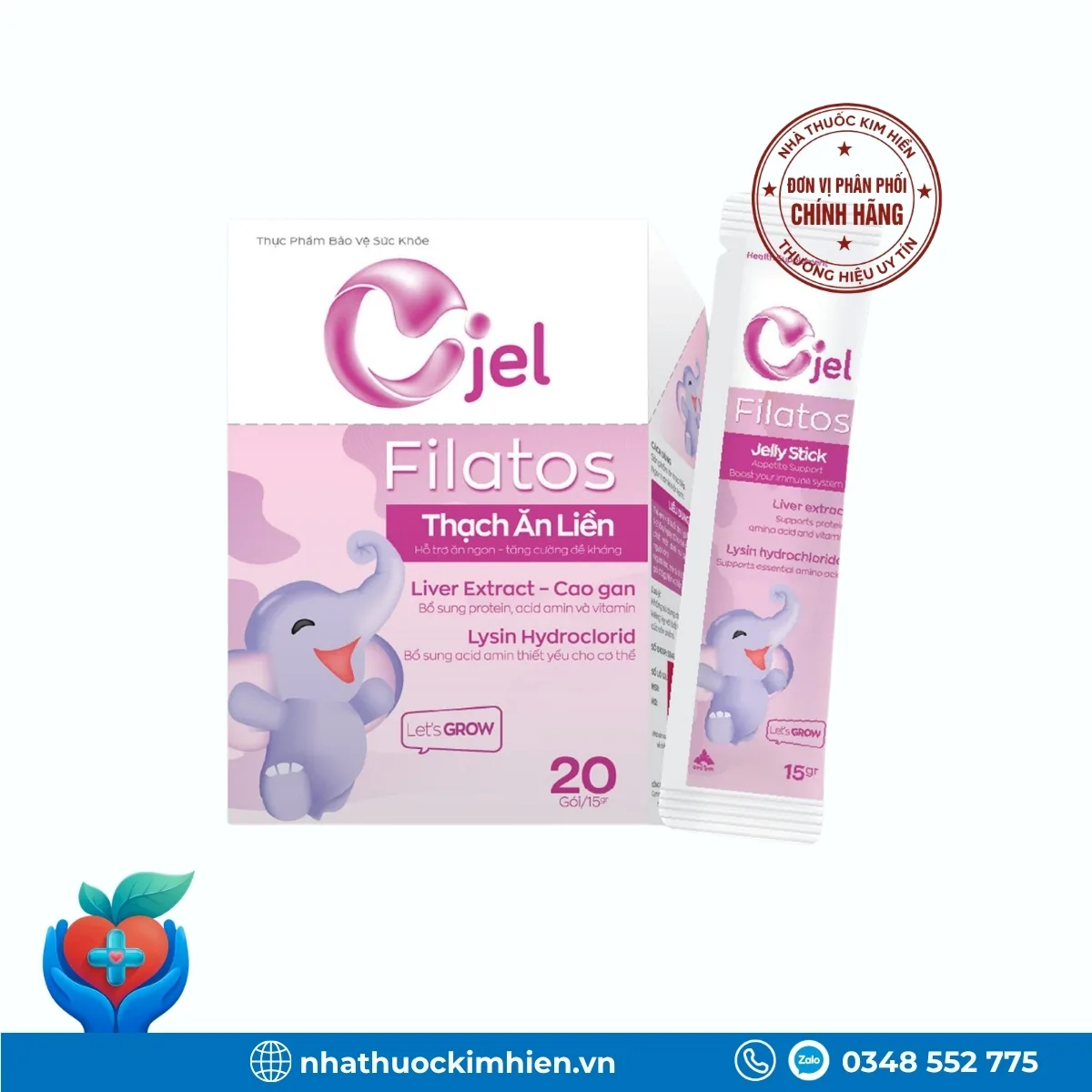 Cjel Filatos thạch ăn liền hỗ trợ ăn ngon, tăng cường đề kháng