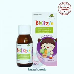 Biolizin kẽm hữu cơ cho b&eacute; T&acirc;y Ban Nha Lọ 50ml